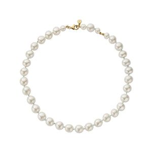 Gold Maxi White Holiday Pearl Necklace