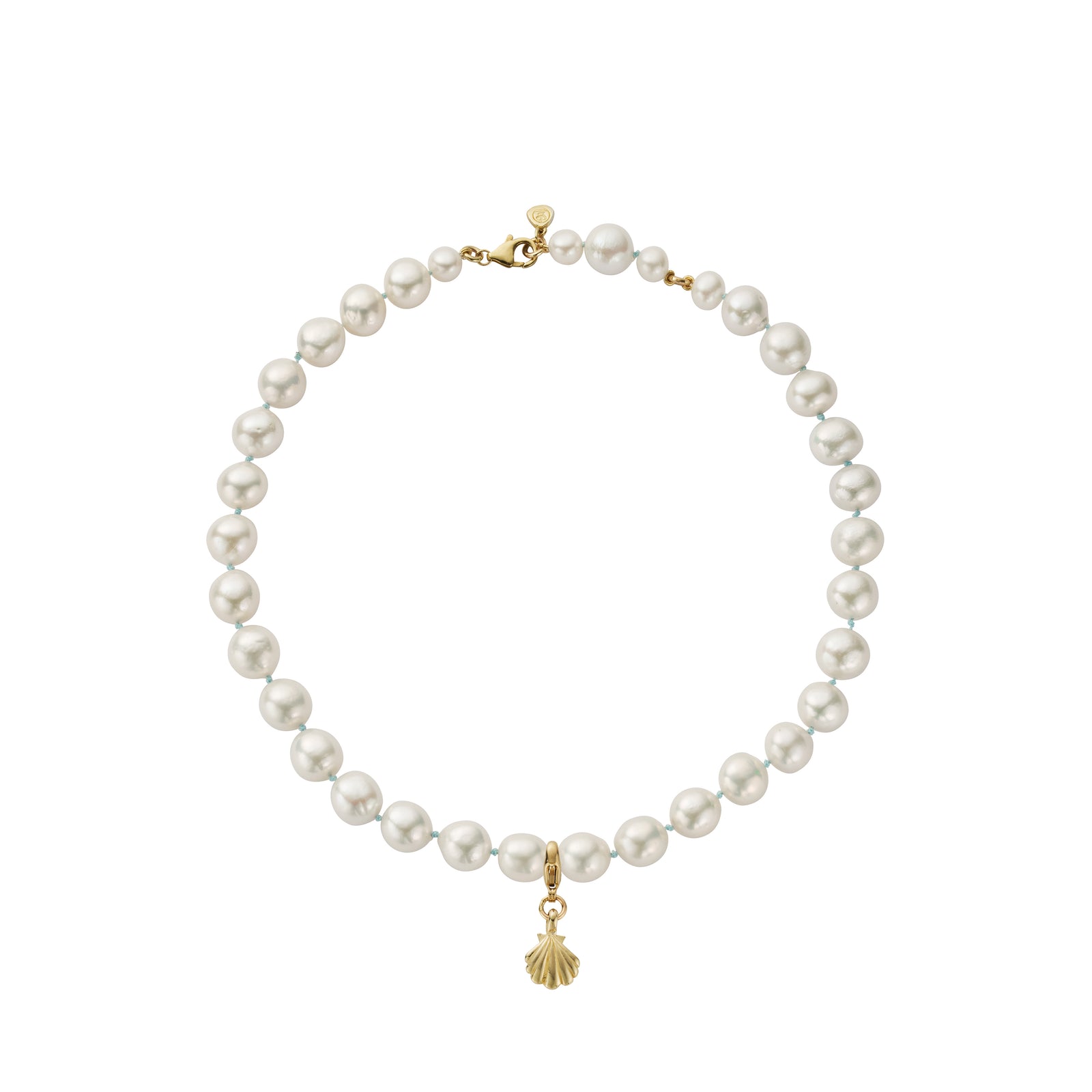 Gold Maxi White Holiday Pearl Necklace