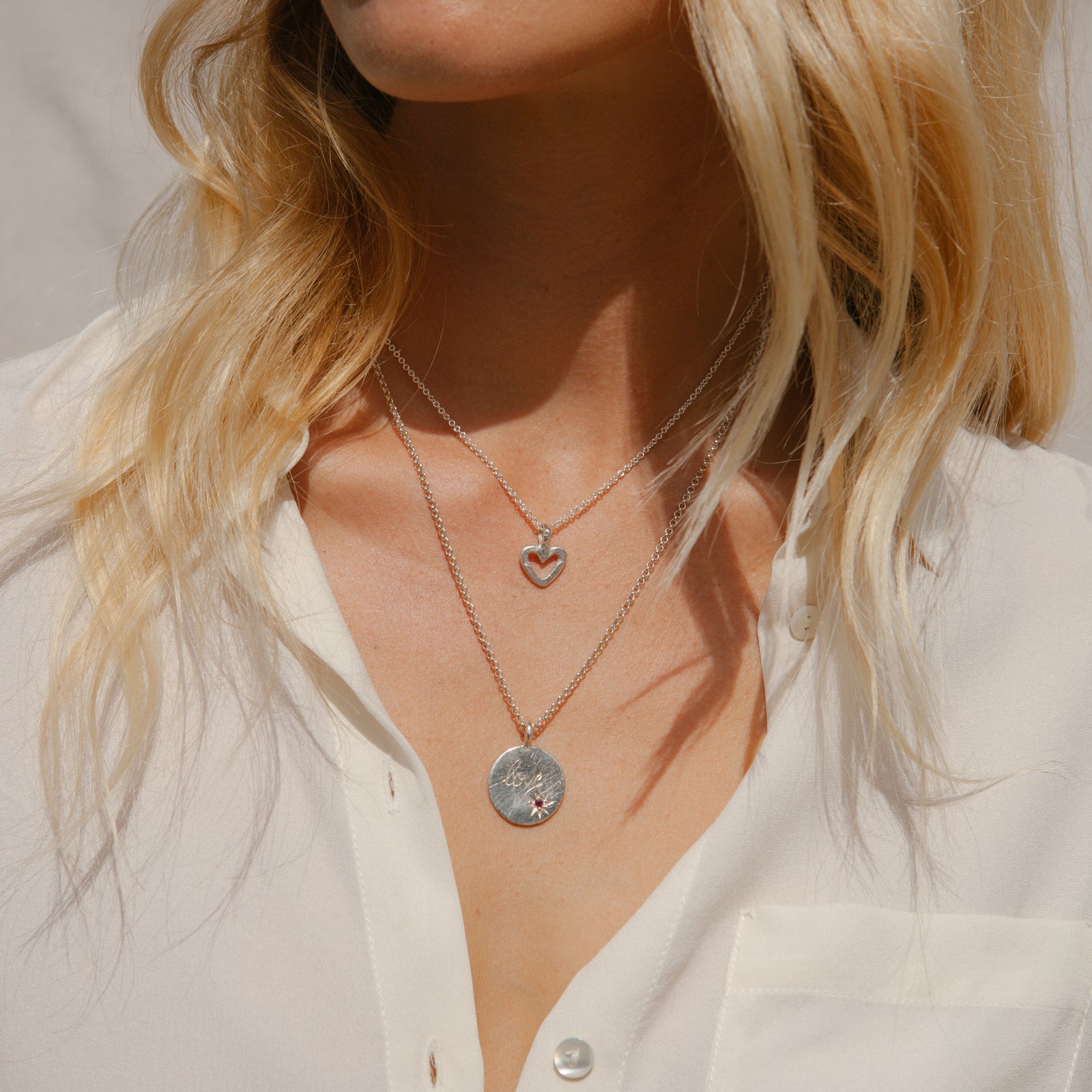 Silver Open Heart Gift Set