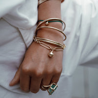 Gold DD Tennis Ball Cord Bracelet