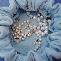 Cornflower Velvet Jewellery Pouch