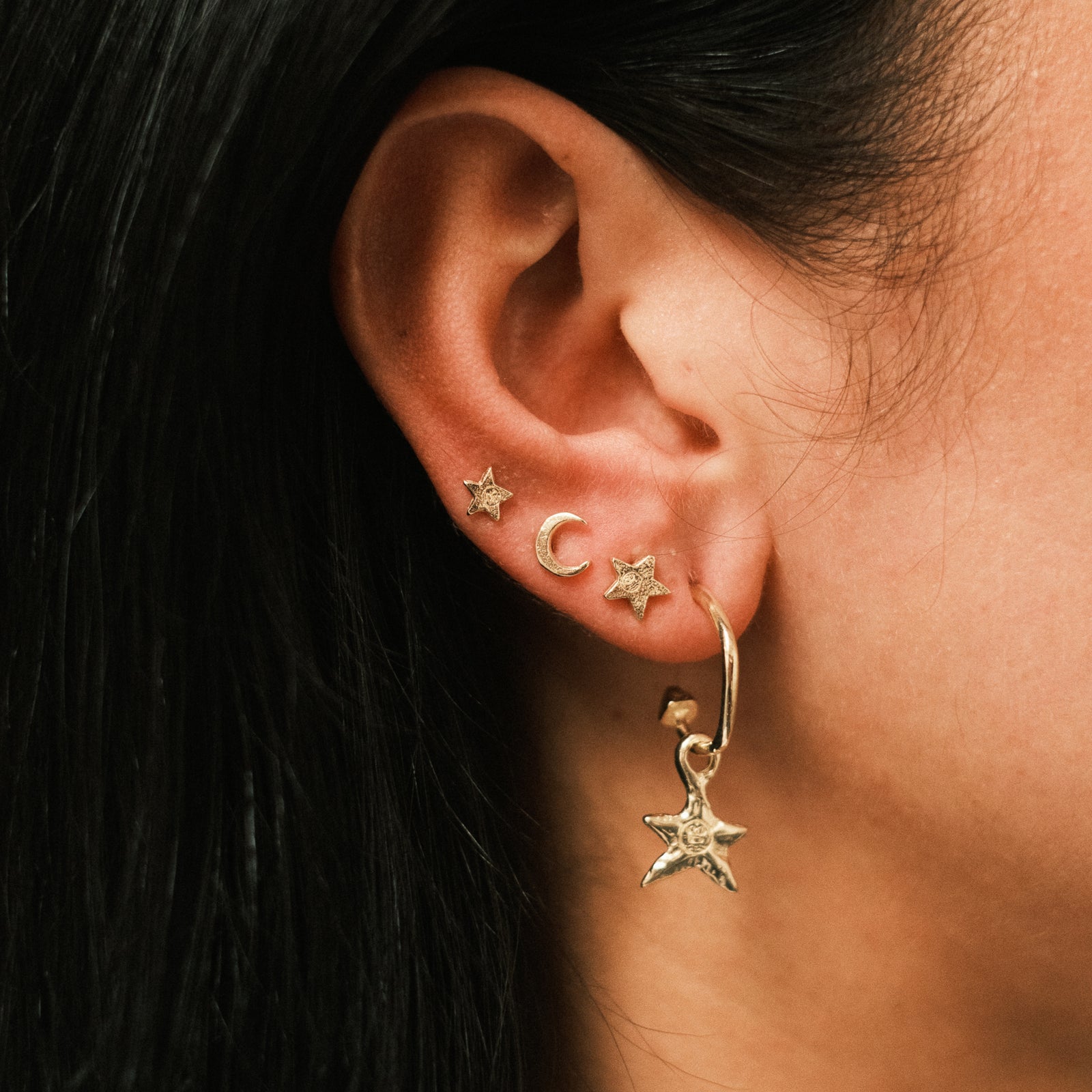 Silver & Gold Crescent Moon Gift Set