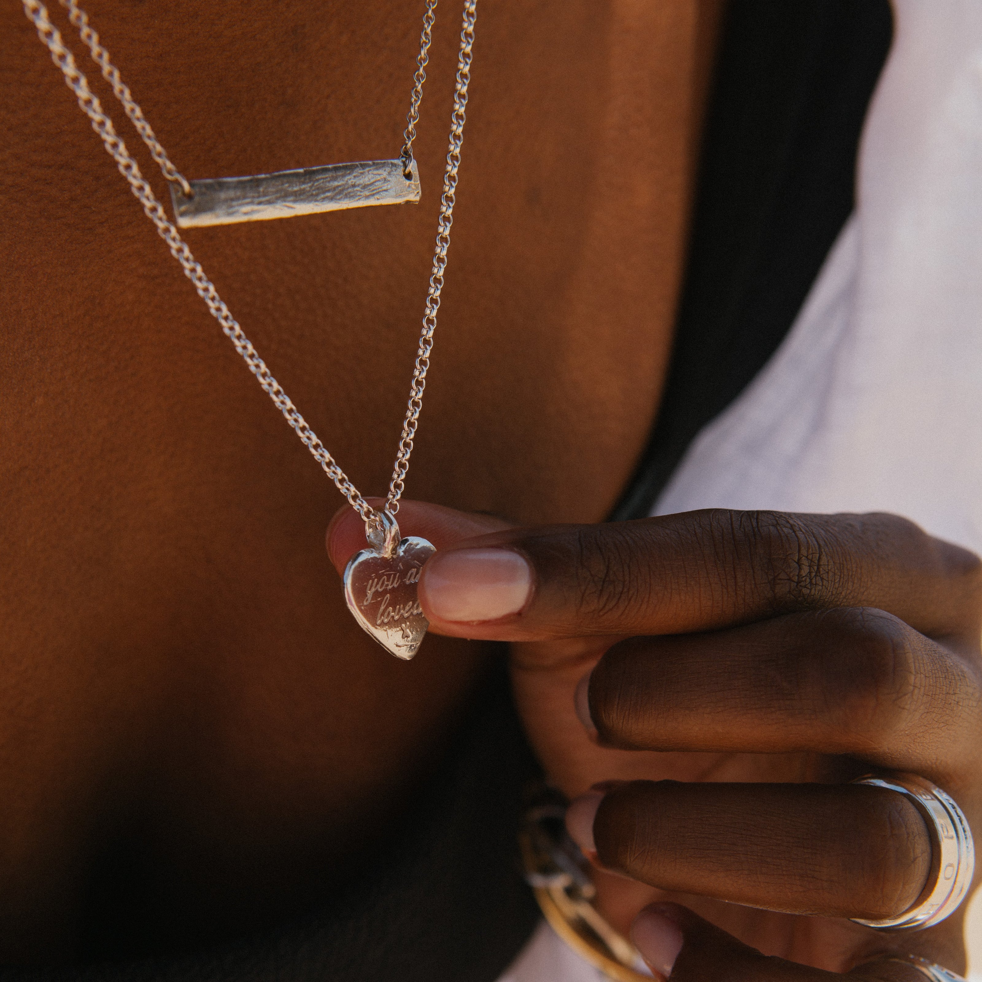 Silver Medium You Are Loved Gift Set