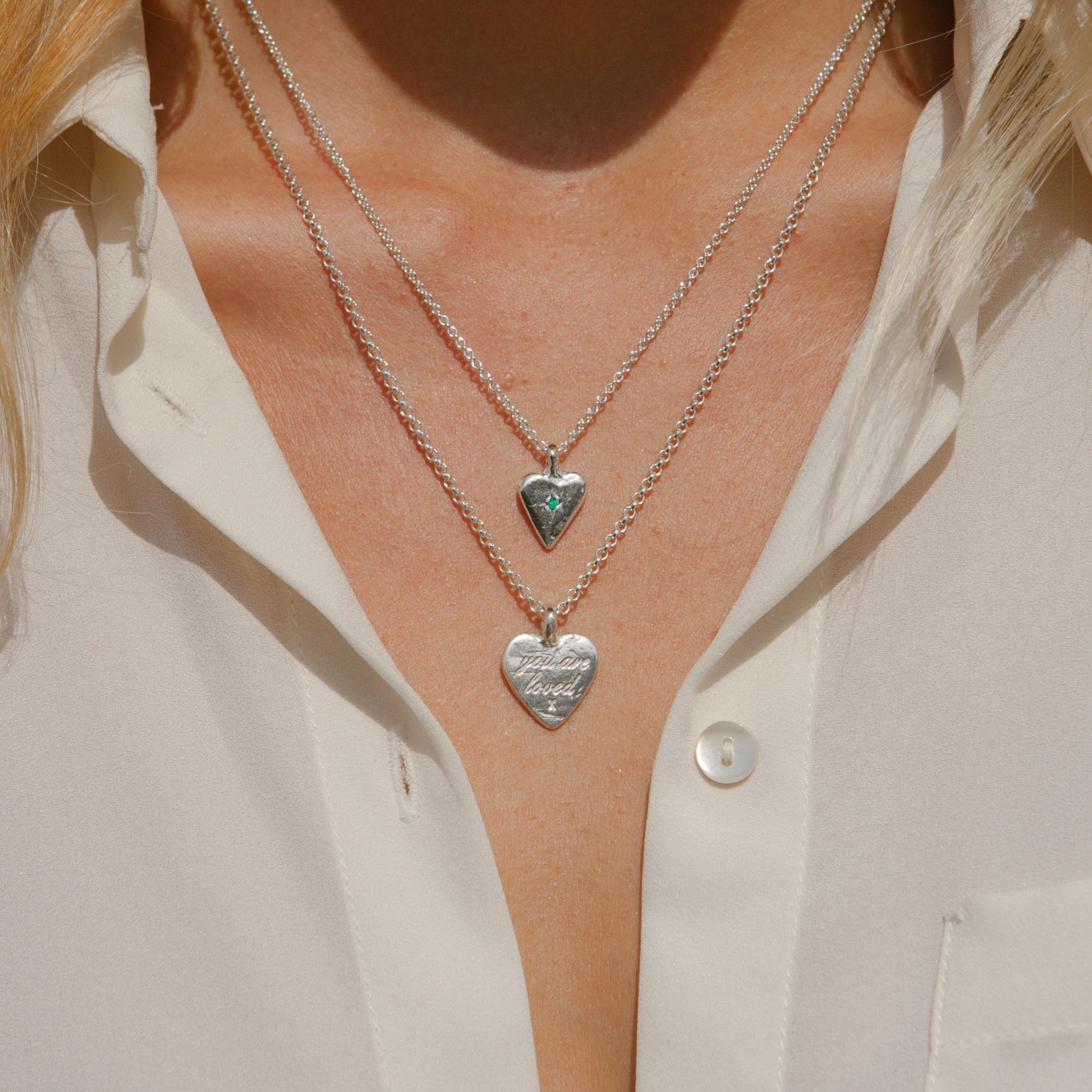 Silver Mini Heart Necklace