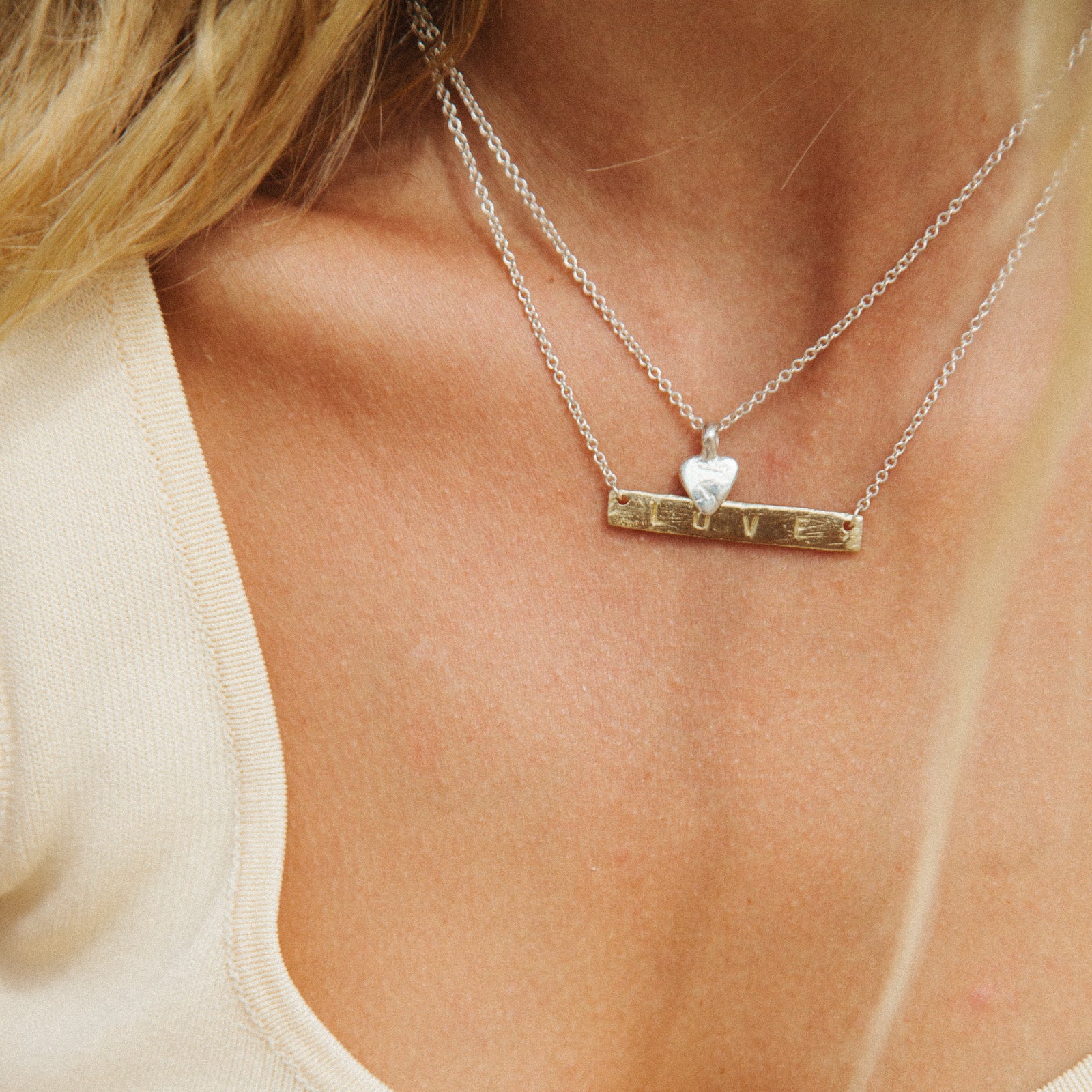 Silver Baby Heart Necklace