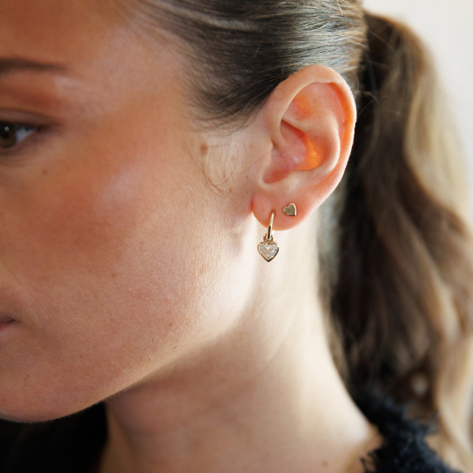 Gold Tiny Sweetheart Ear Charm