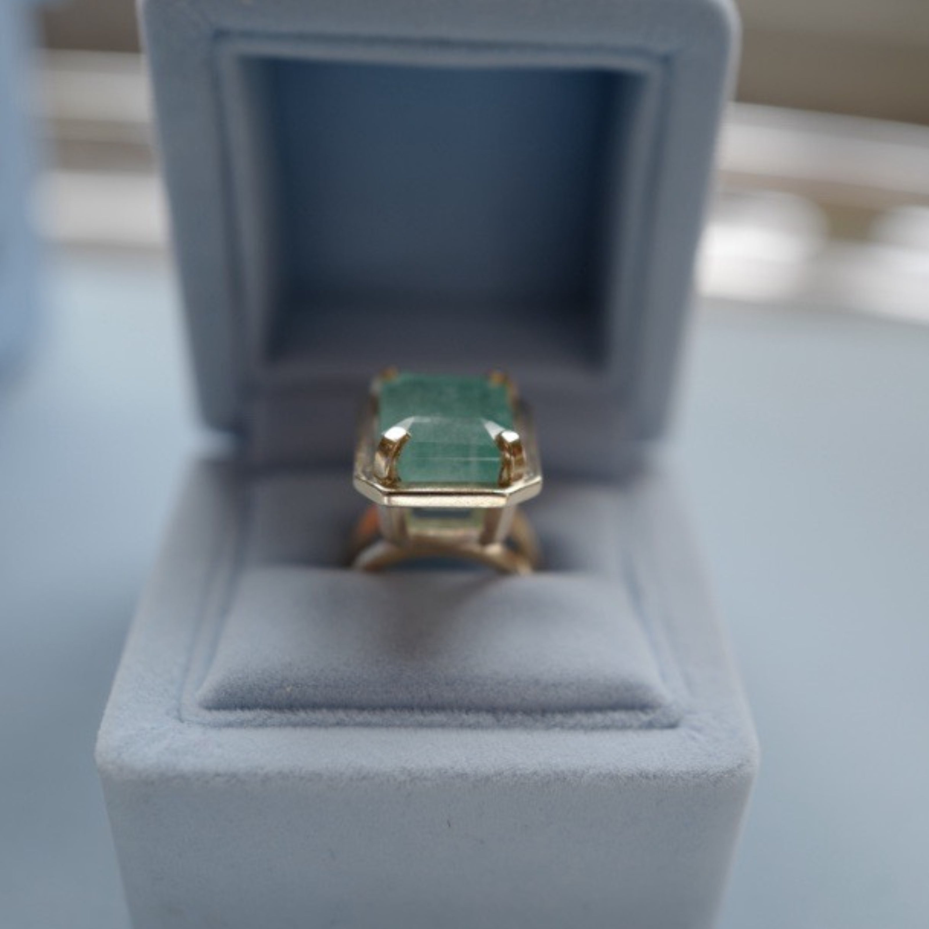 ABILENE Gold Emerald Ring