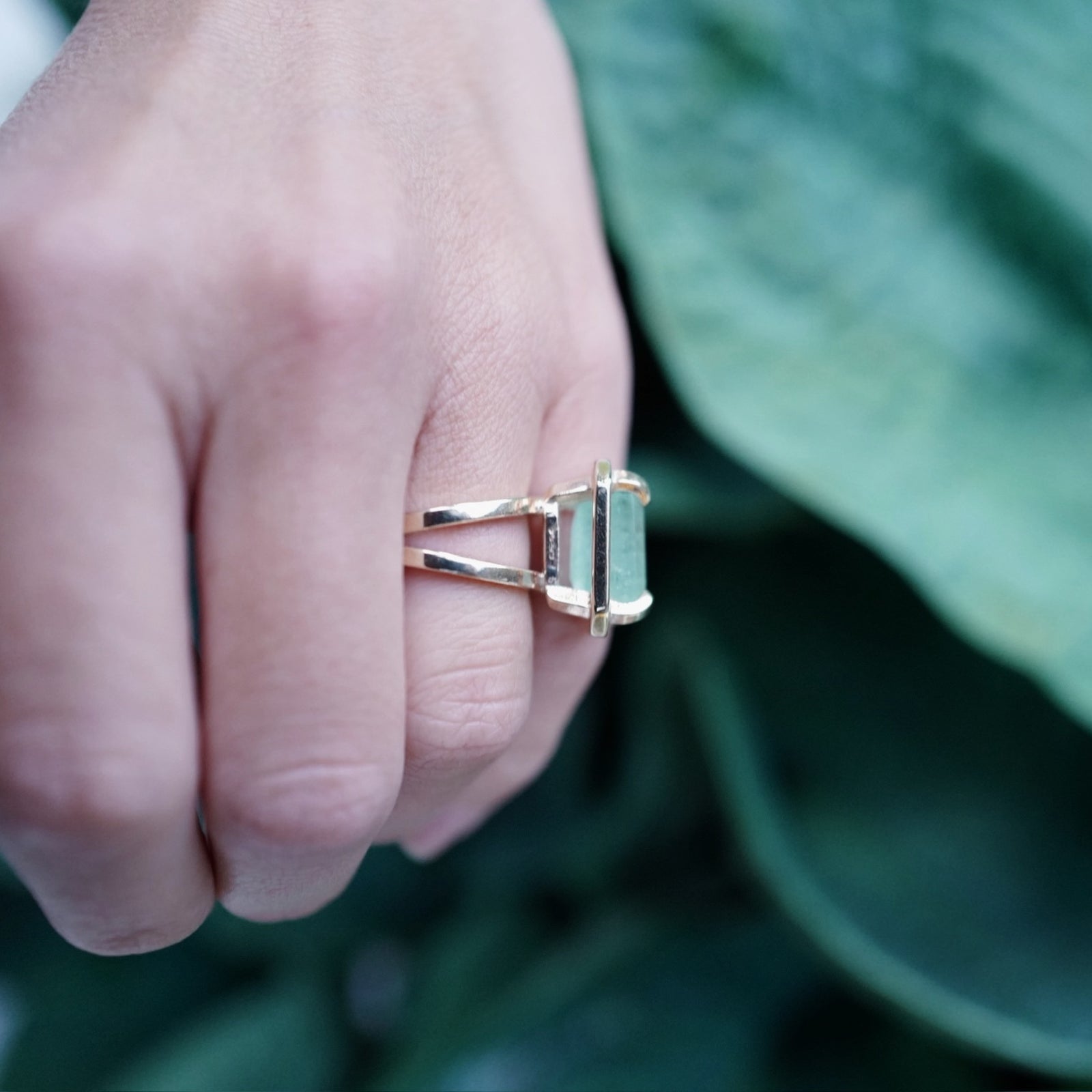 ELDORA Gold Emerald Ring