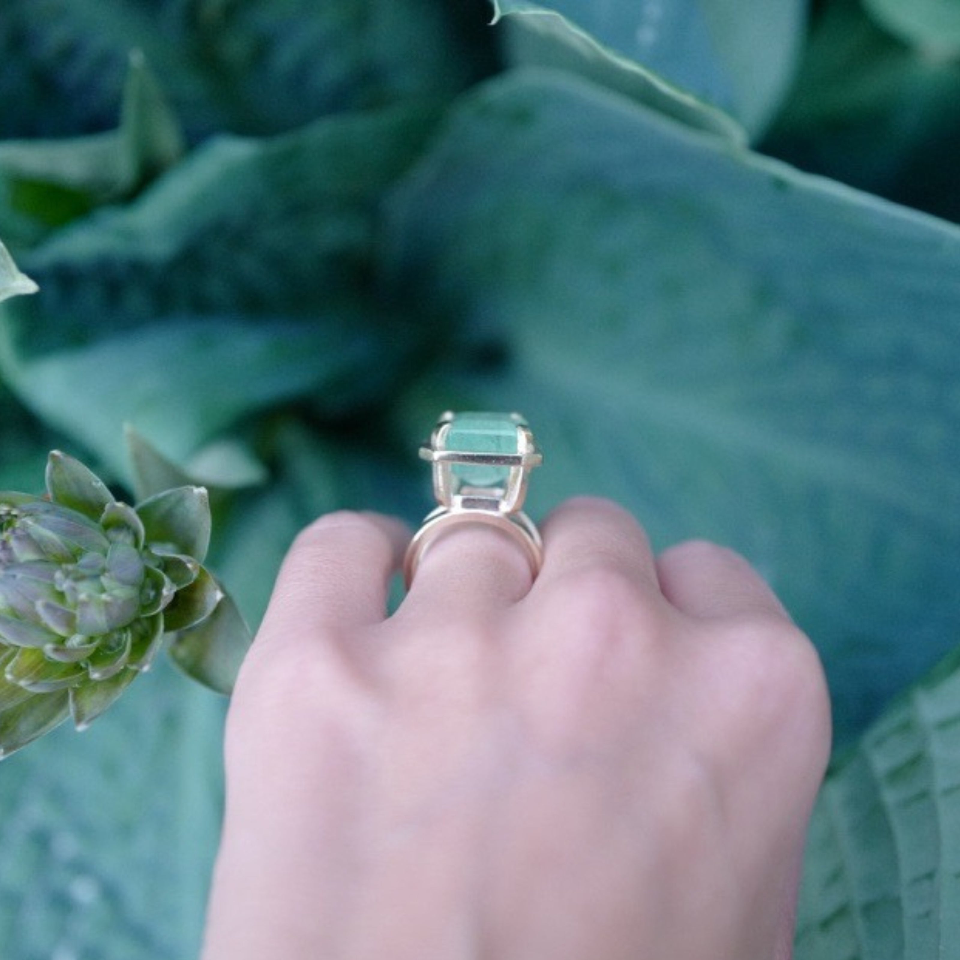 MIDORI Gold Emerald Ring