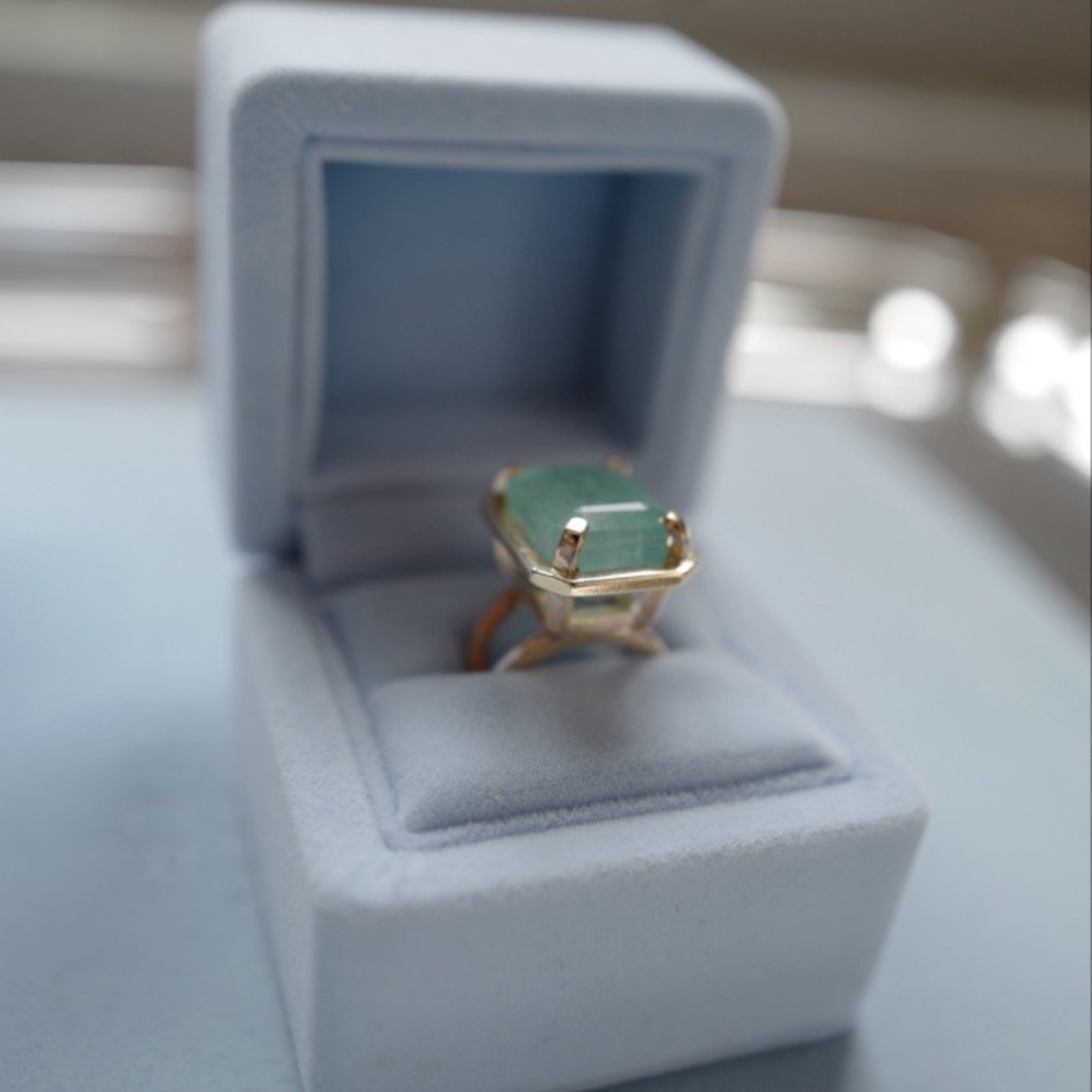 ABILENE Gold Emerald Ring