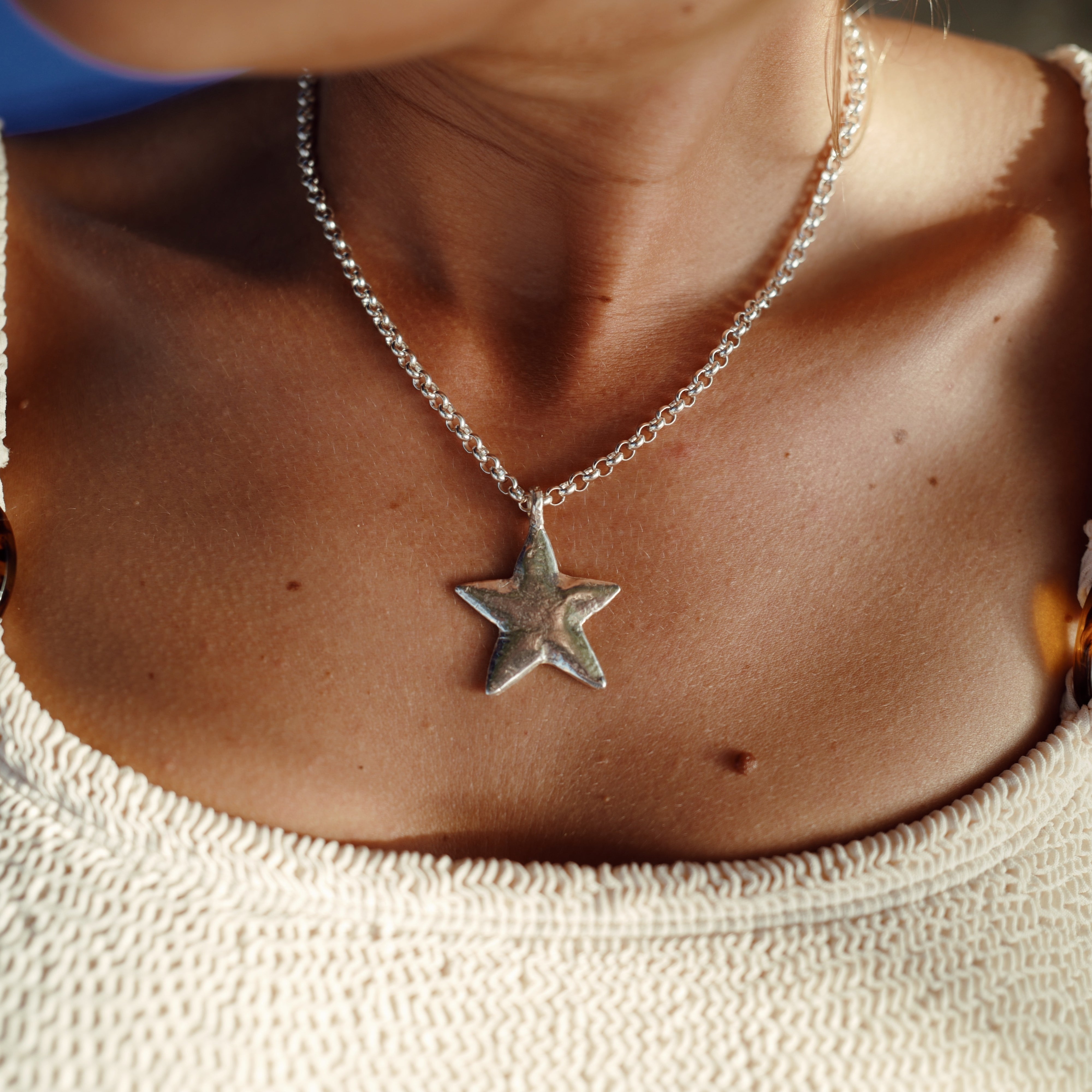 Maxi Star Silver Necklace – Daniella Draper
