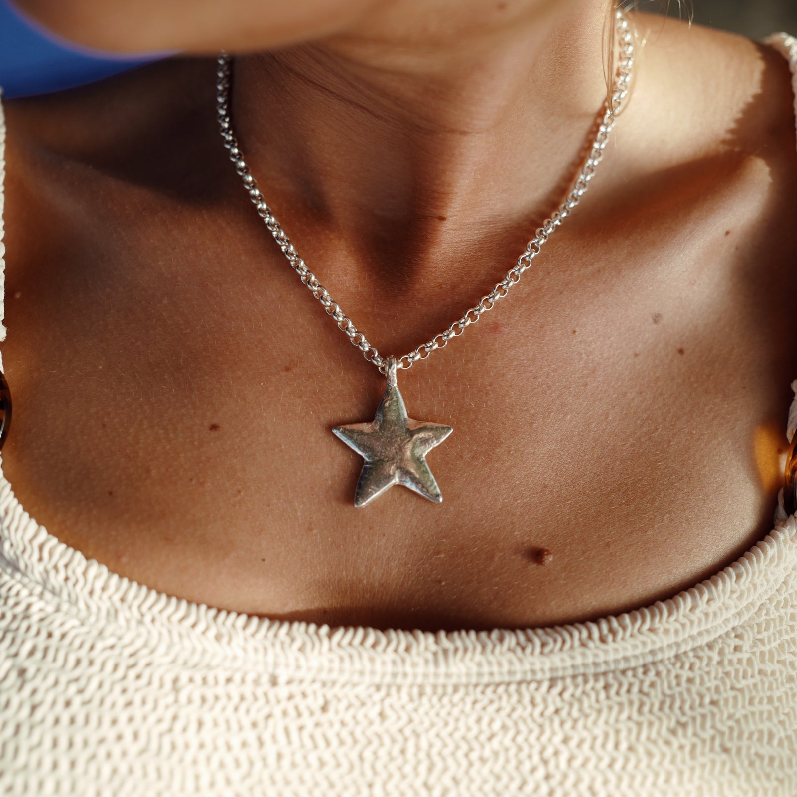 Silver Maxi Star Necklace