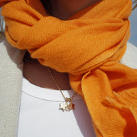 Gold Pavé Diamond Trio Guiding Star Necklace