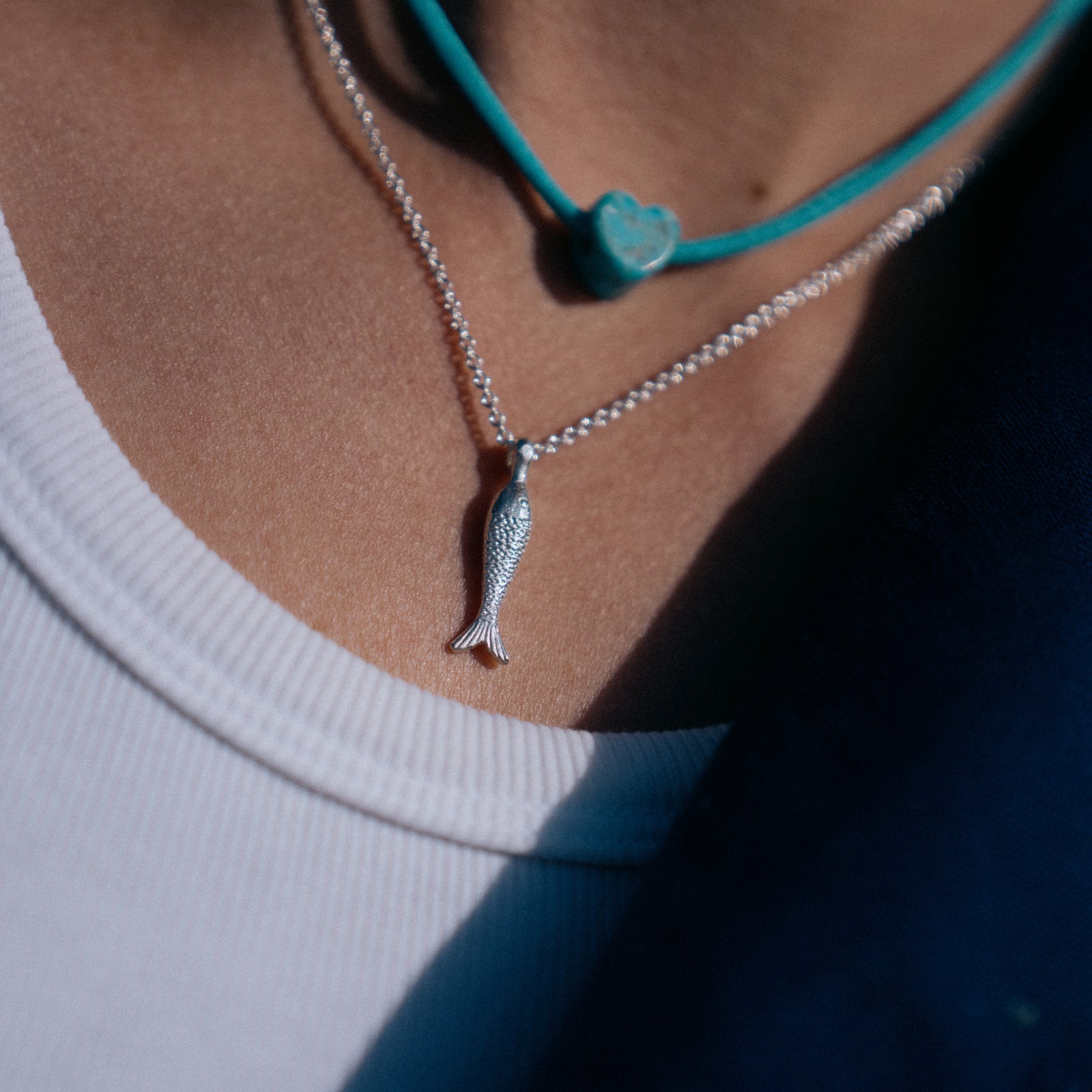 Silver Fish Necklace