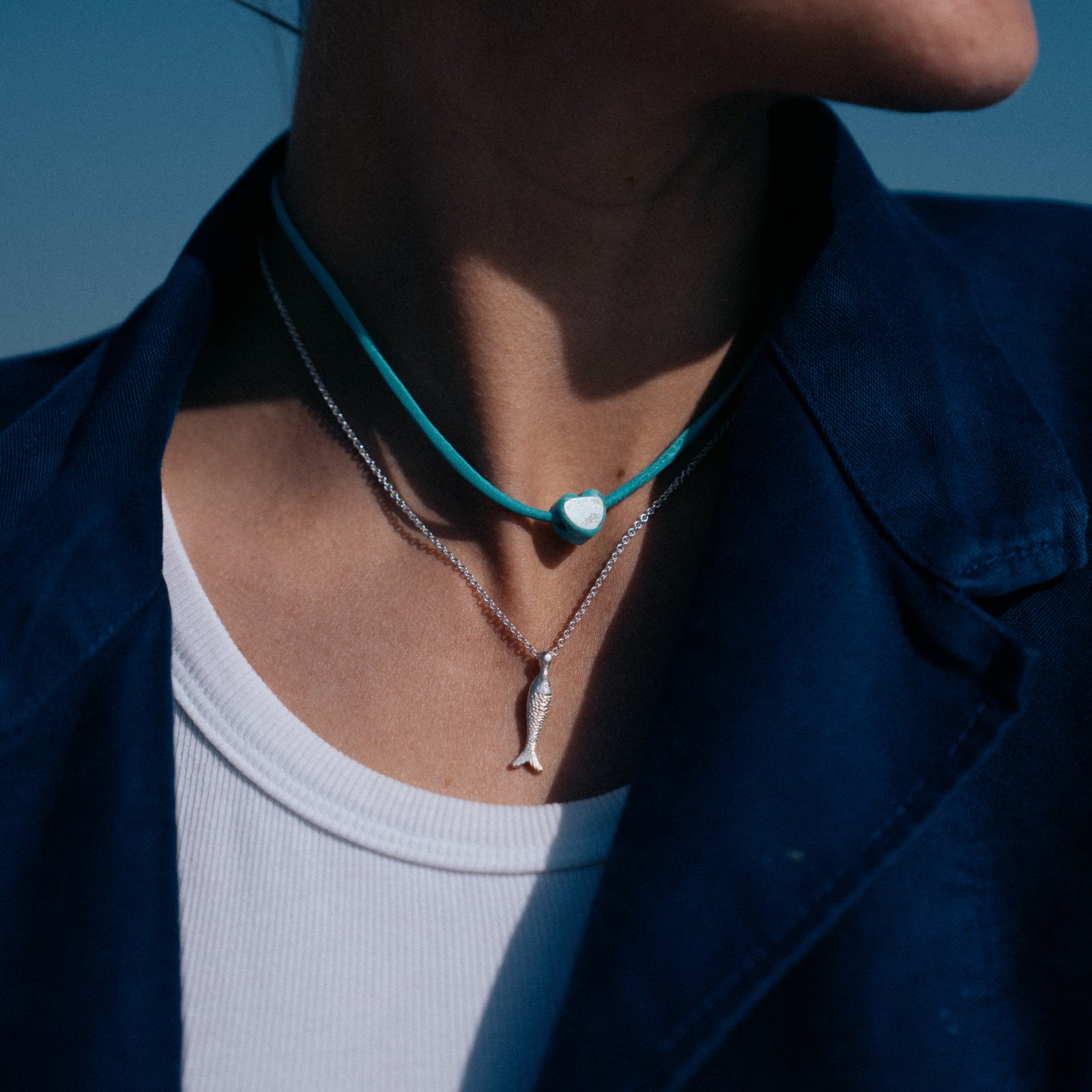 Silver Fish Necklace