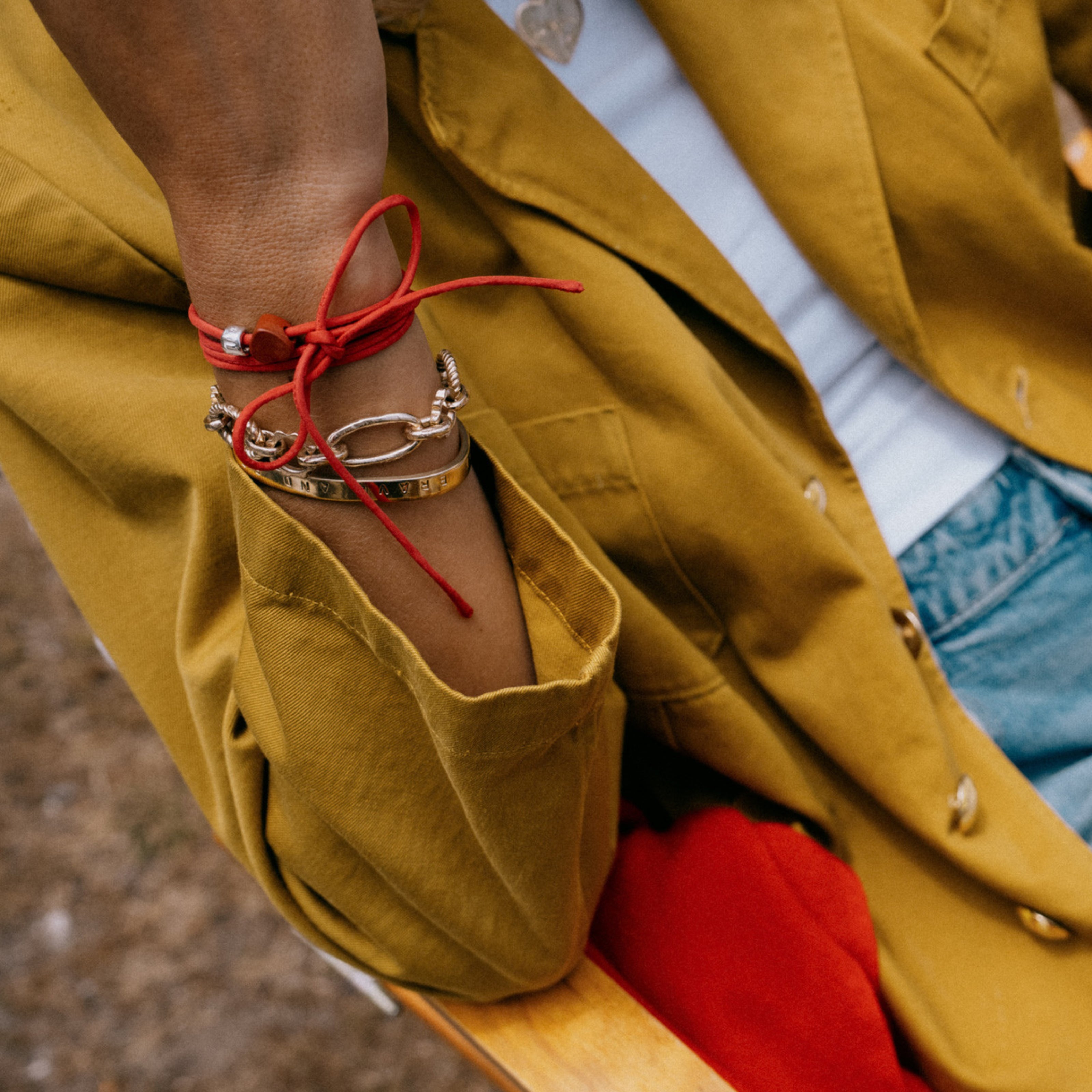 The Red Jasper Silk Rouleau