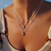 Silver Scallop Shell Necklace