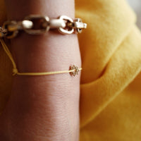 Gold Sunshine Cord Bracelet