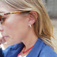 Quintessence Gold Diamond Hoop Earrings