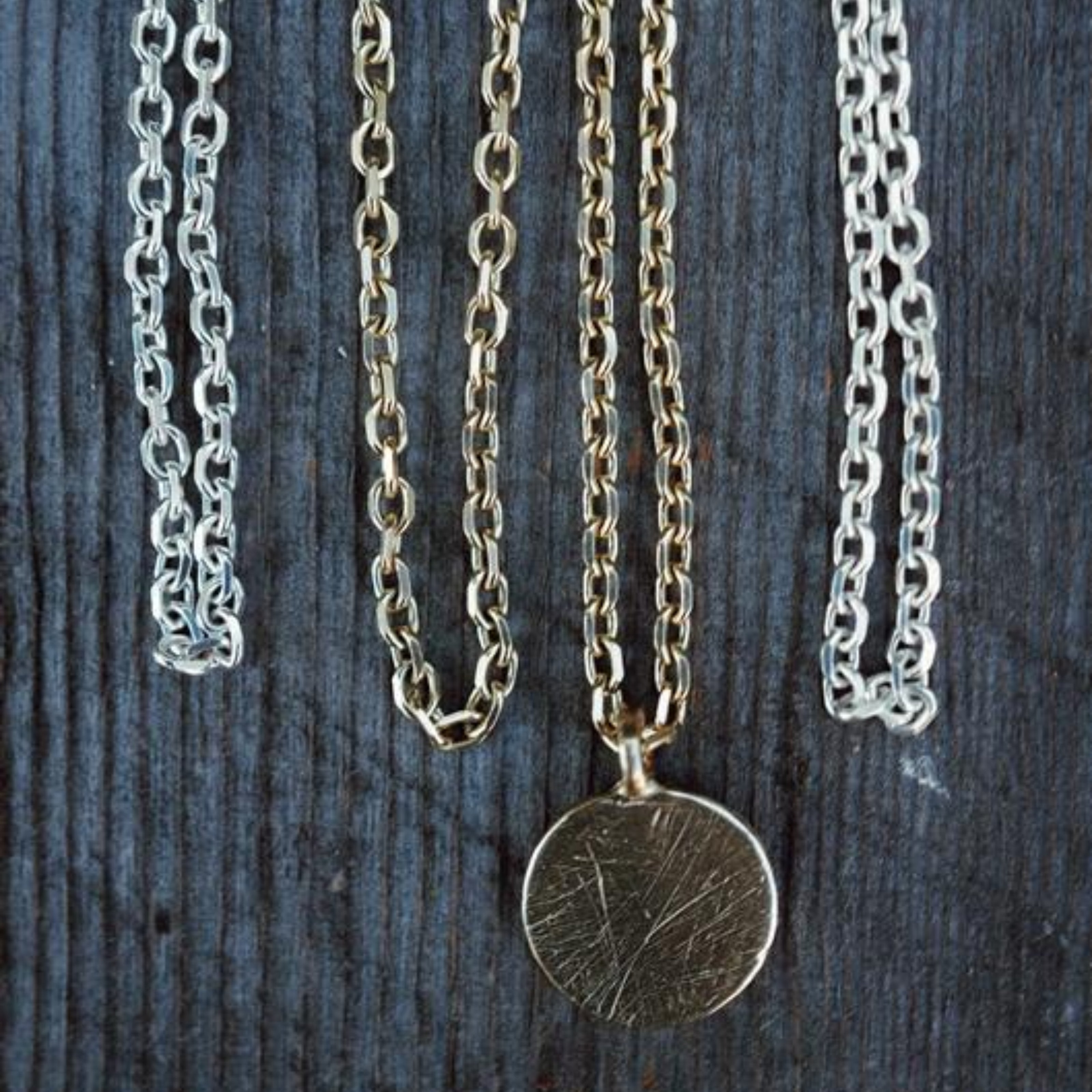 Silver Oxford Chain Necklace