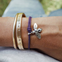 Silver Large International Women's Day Honey Bee Sailing Rope