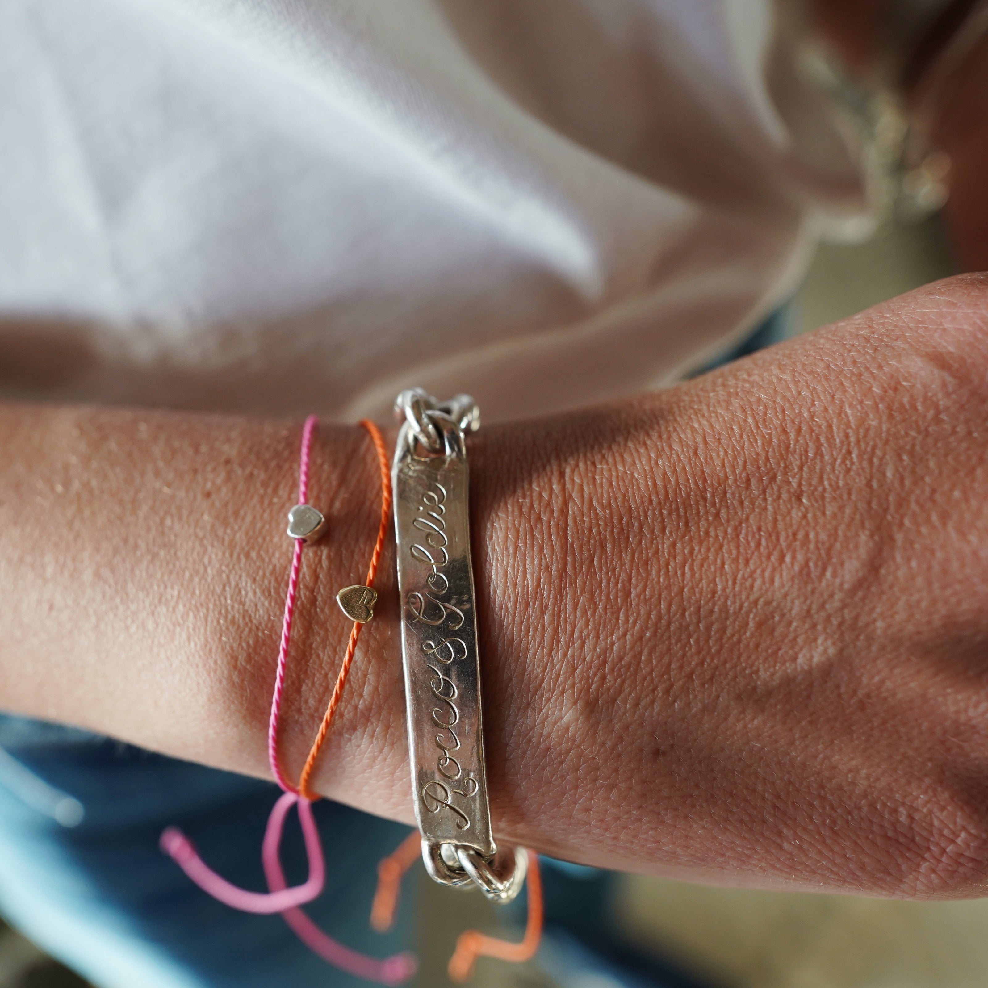 Silver Extra Large ID Bracelet