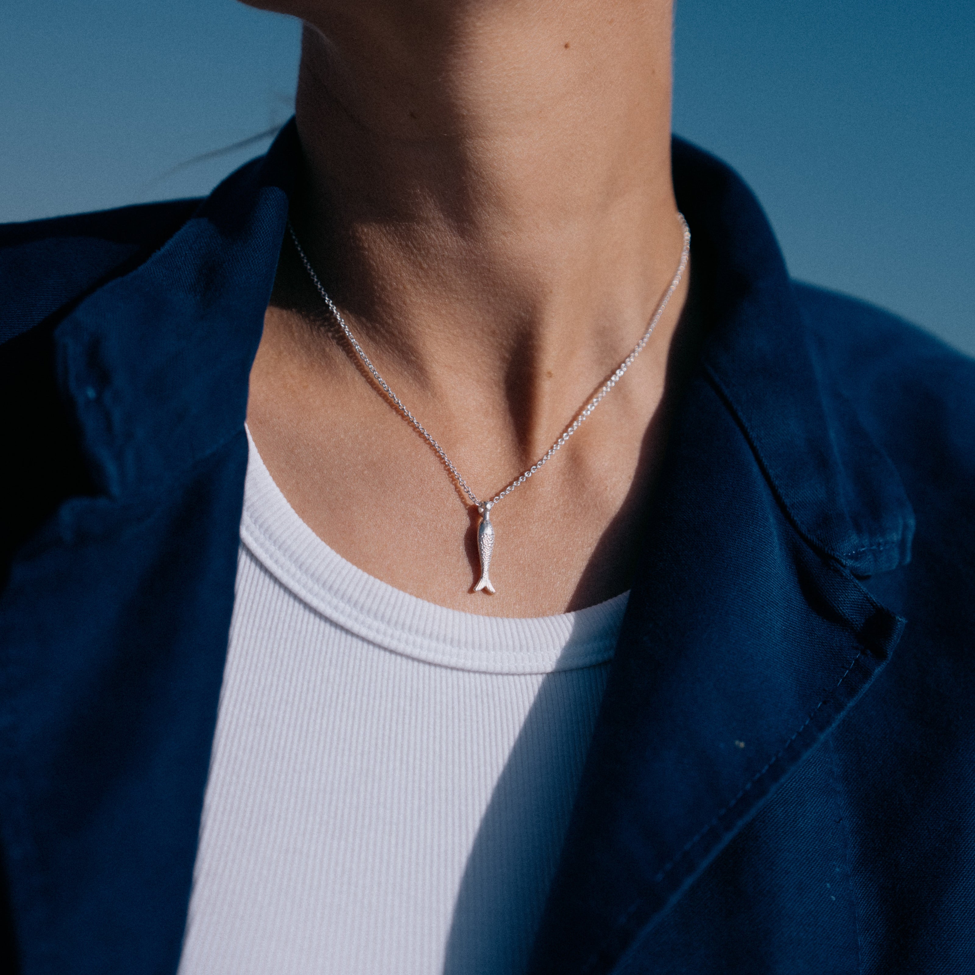 Silver Fish Necklace
