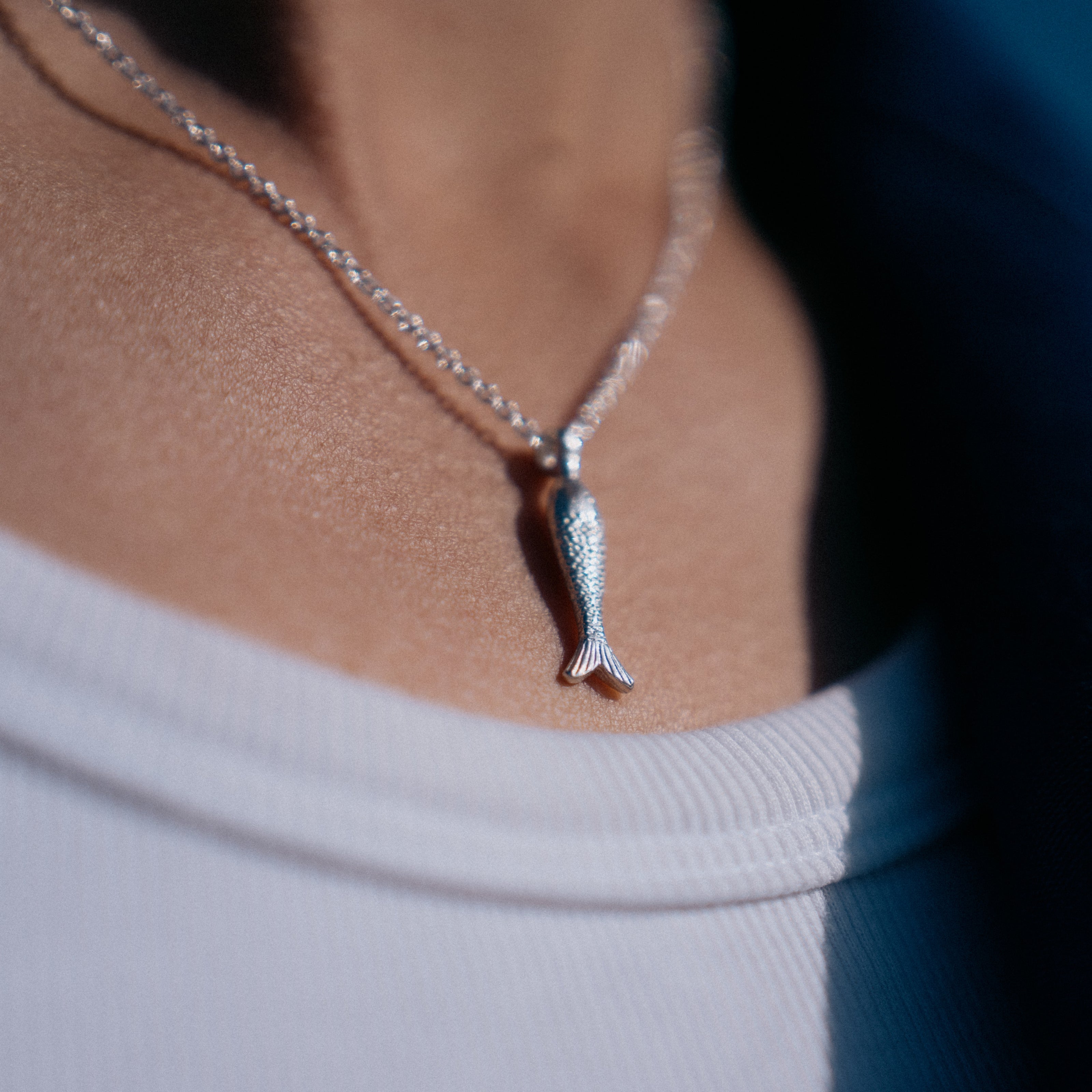 Silver Fish Necklace