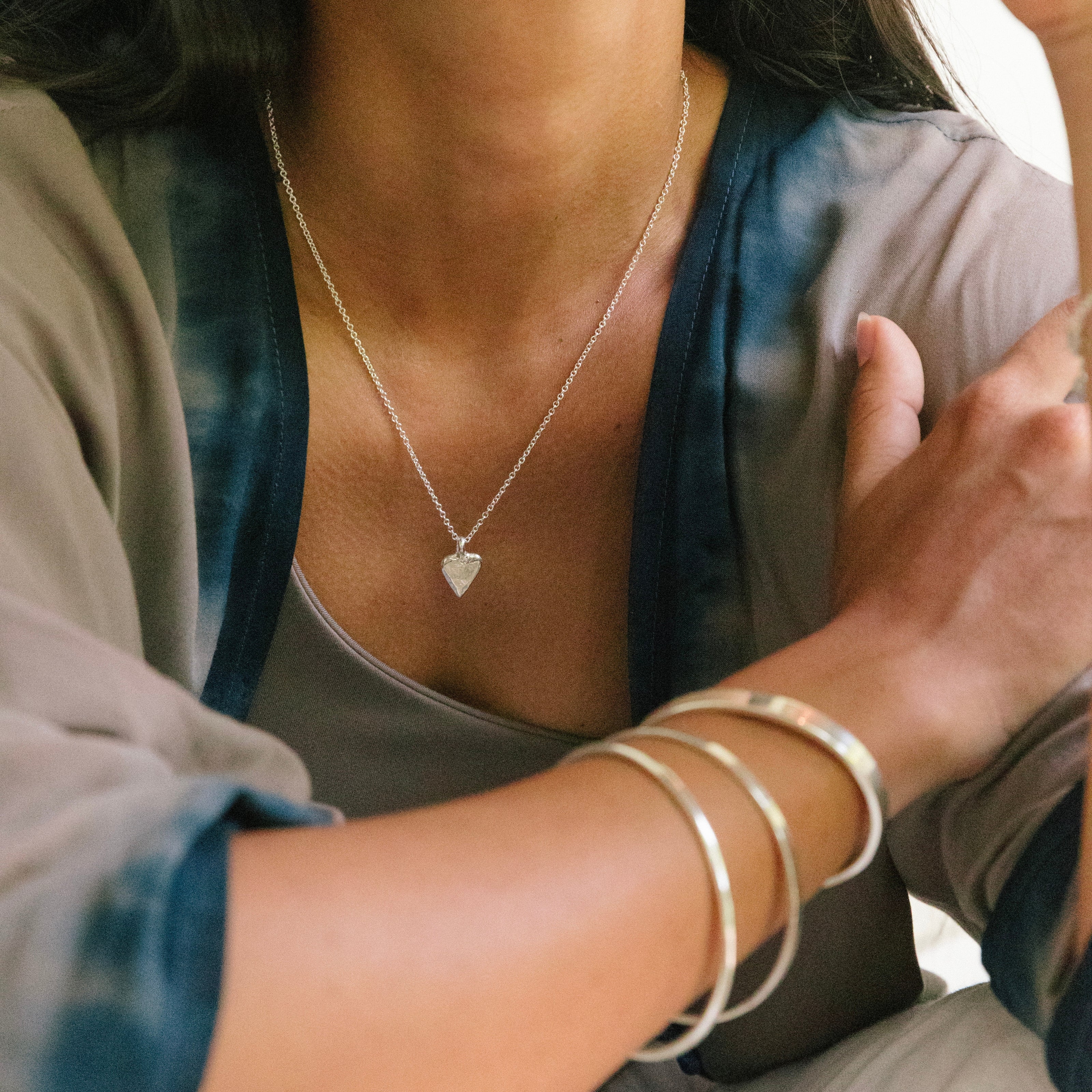 Silver Mini Heart Necklace