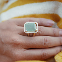 MIDORI Gold Emerald Ring