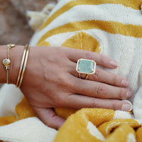 ABILENE Gold Emerald Ring