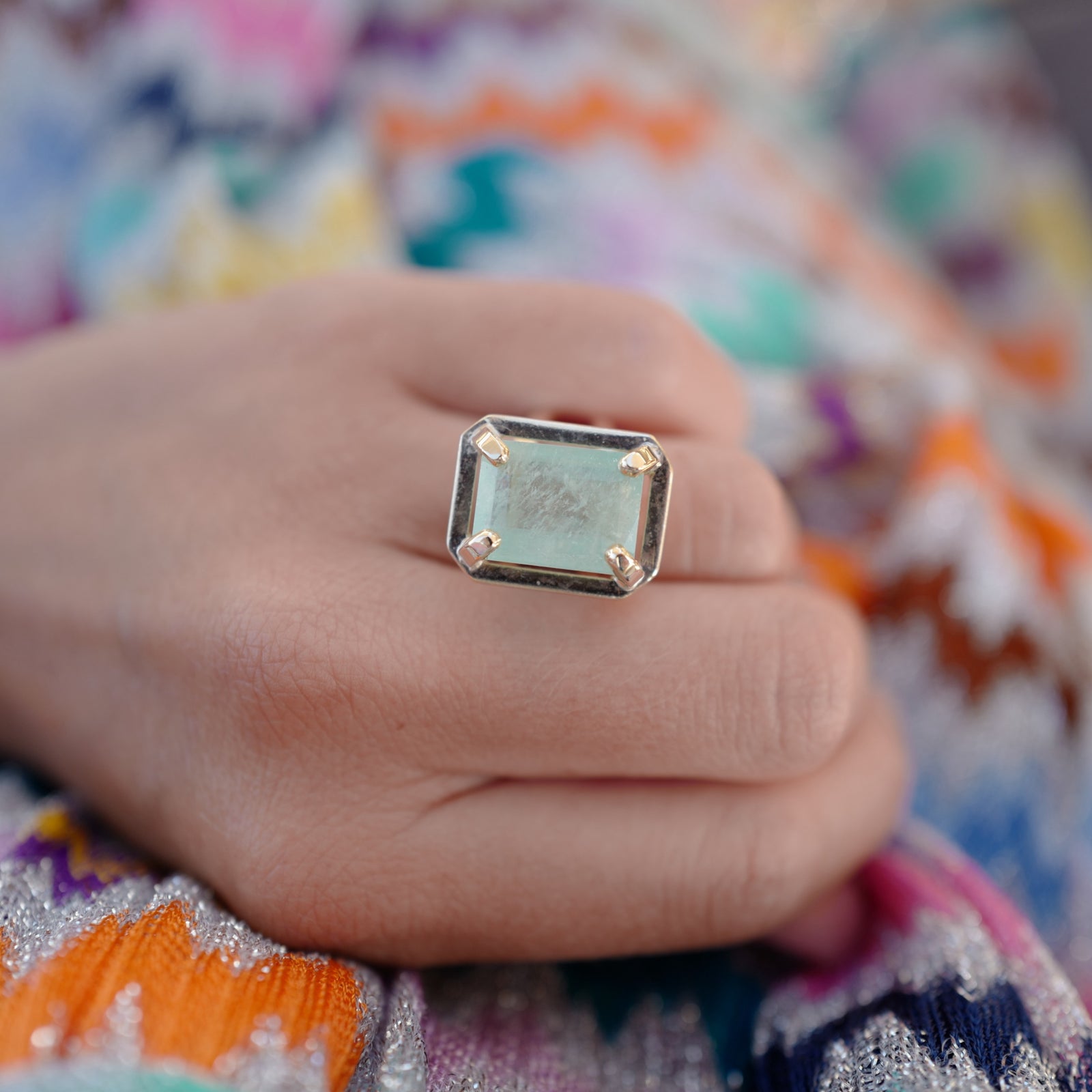 ELDORA Gold Emerald Ring