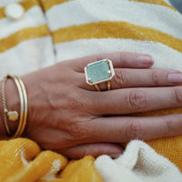 ABILENE Gold Emerald Ring