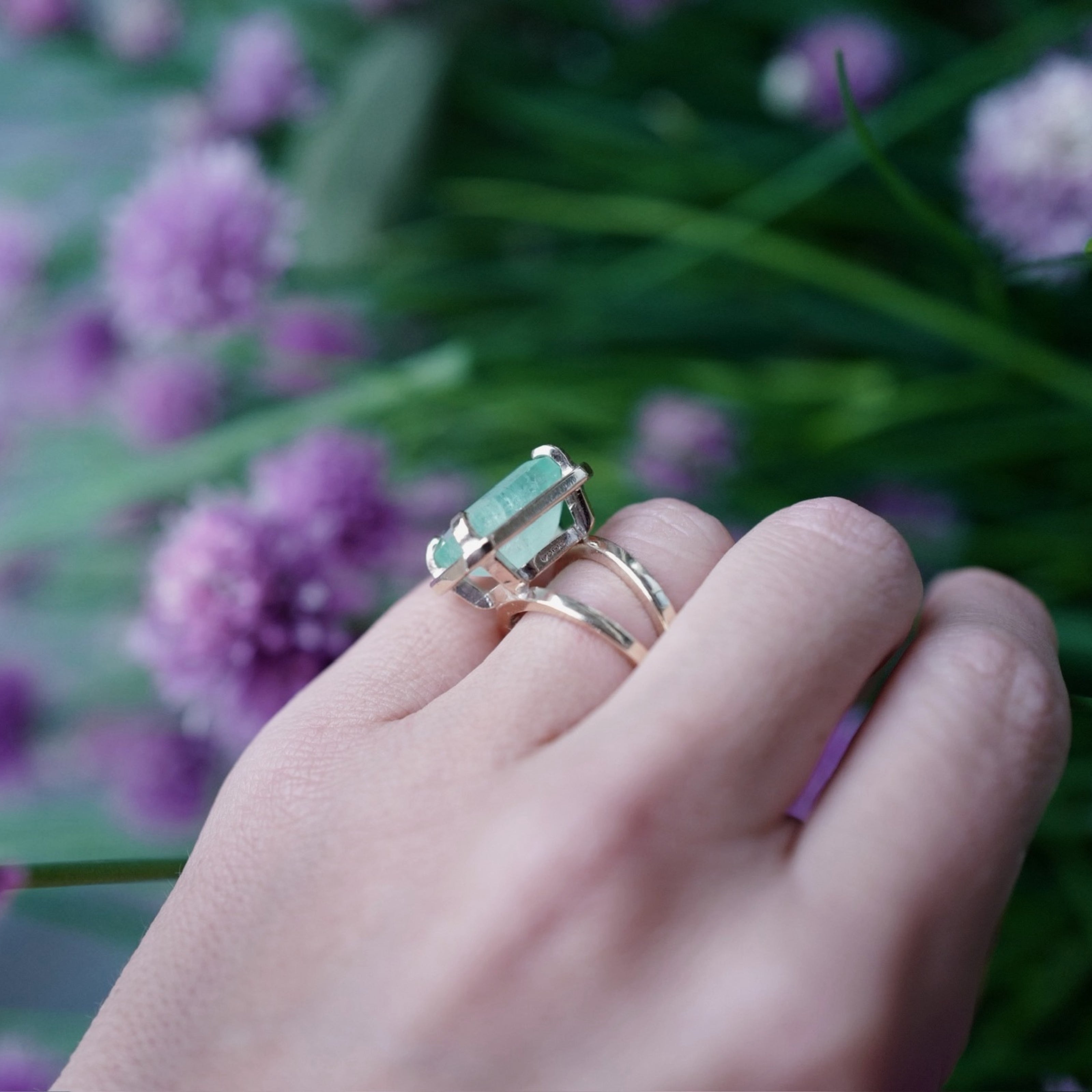 MIDORI Gold Emerald Ring