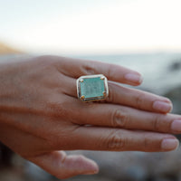 ABILENE Gold Emerald Ring