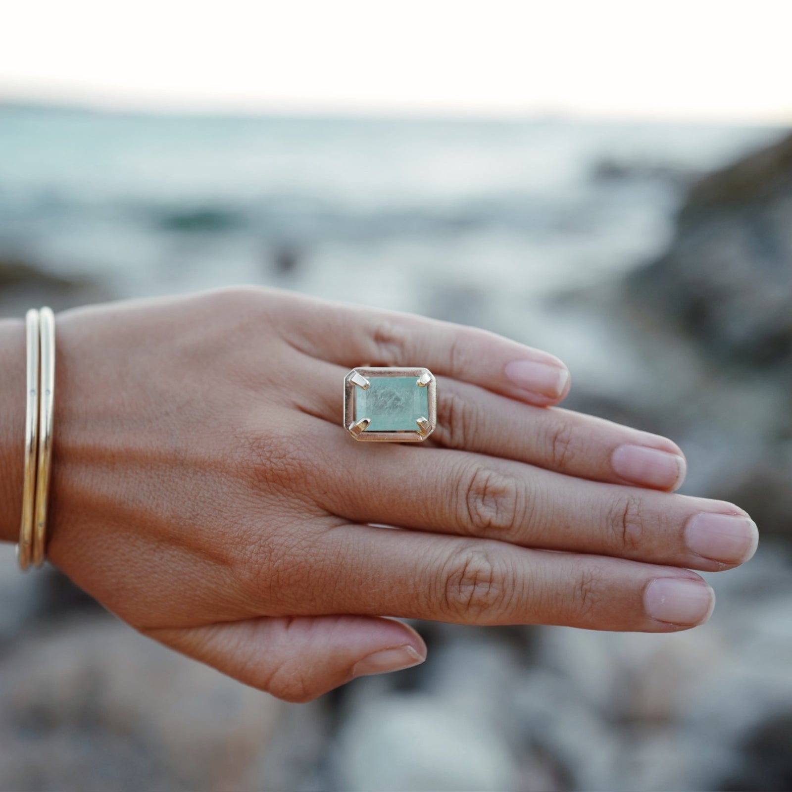 ELDORA Gold Emerald Ring