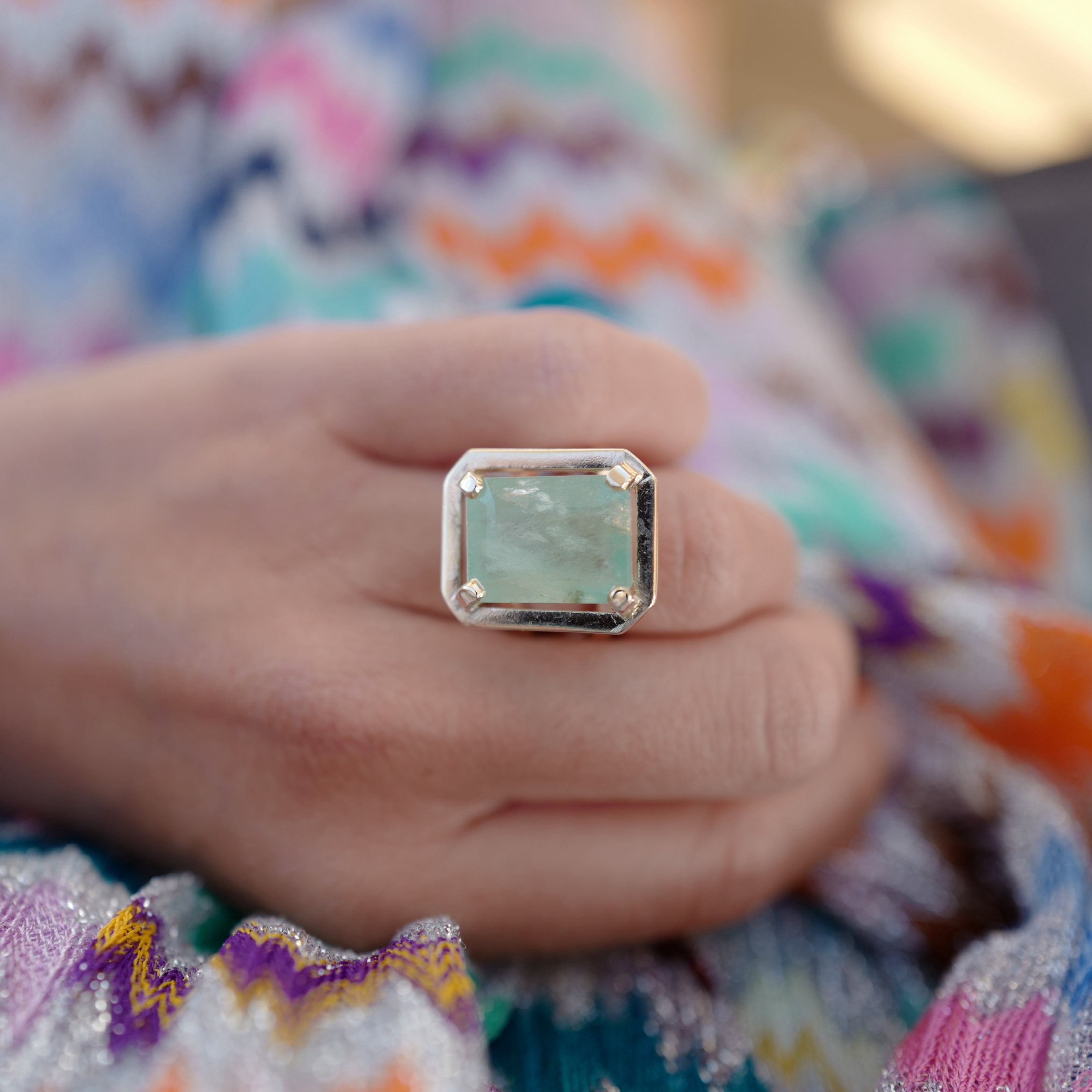 MIDORI Gold Emerald Ring