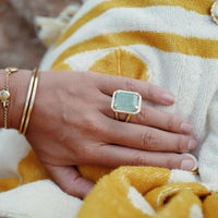 ABILENE Gold Emerald Ring