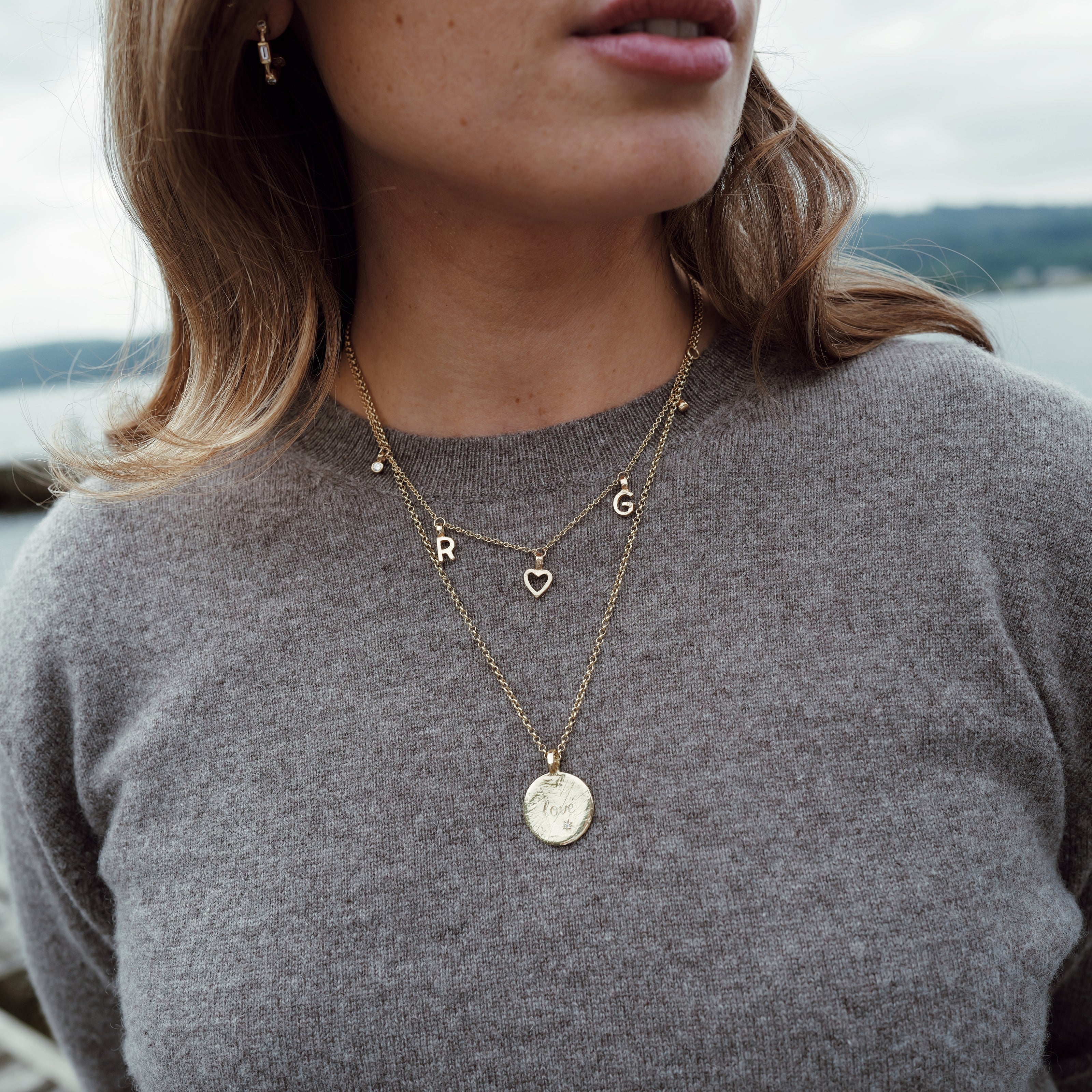 Gold Fixed Alphabet Necklace