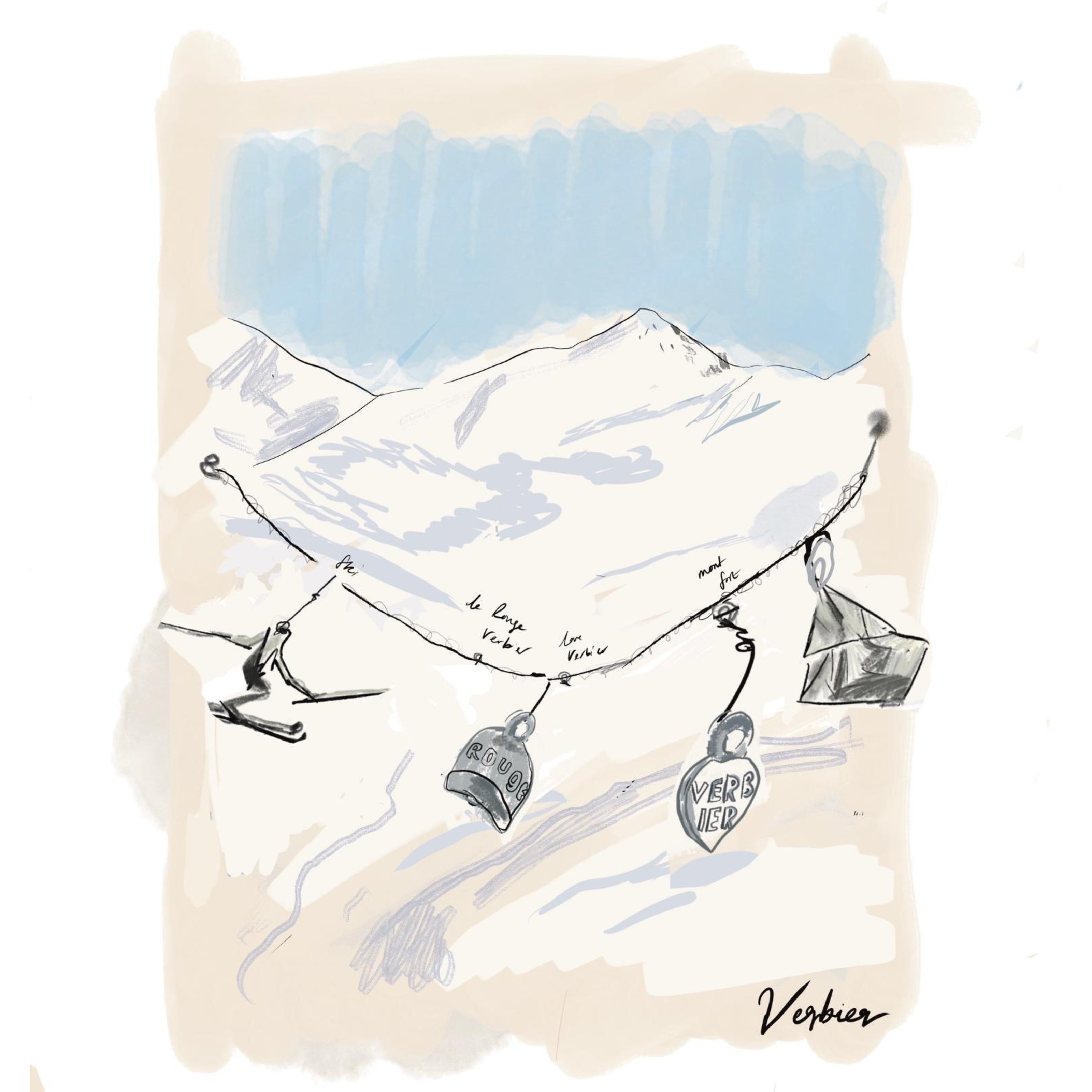 Gold Verbier Charm Bracelet