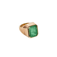 AUGUST Gold Emerald Ring