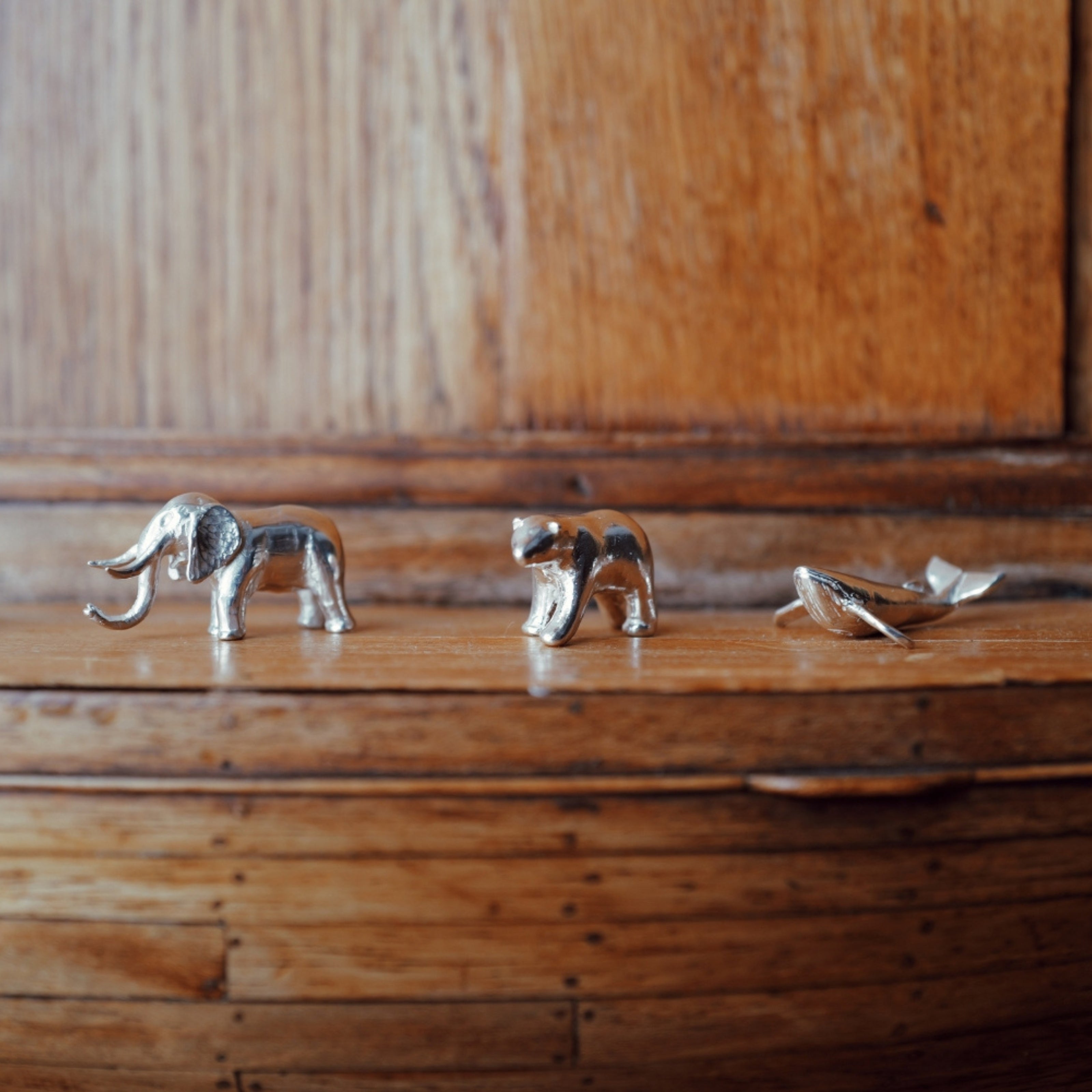 'Boreas' Silver Polar Bear Keepsake