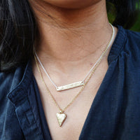 Gold Midi Heart Necklace