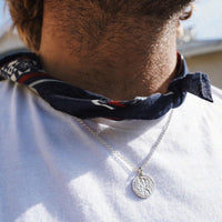 Silver Medium St Christopher Necklace