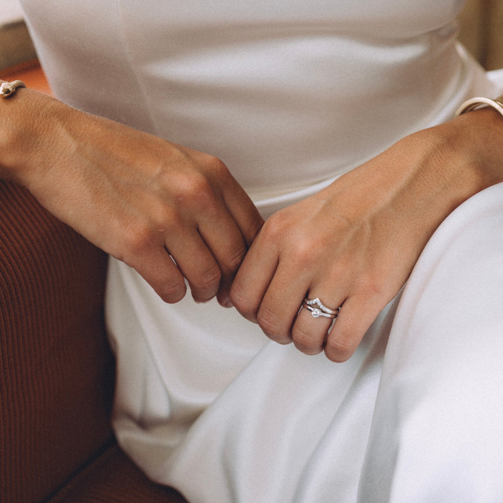 'The Eternity' Silver Round 0.5ct Lab Grown Diamond Claw Engagement Ring
