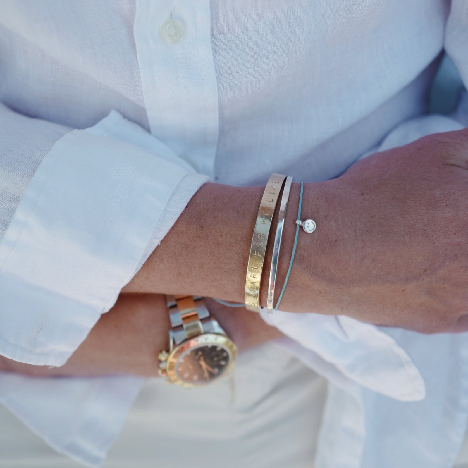 Men's Gold Luxury Signature Bangle