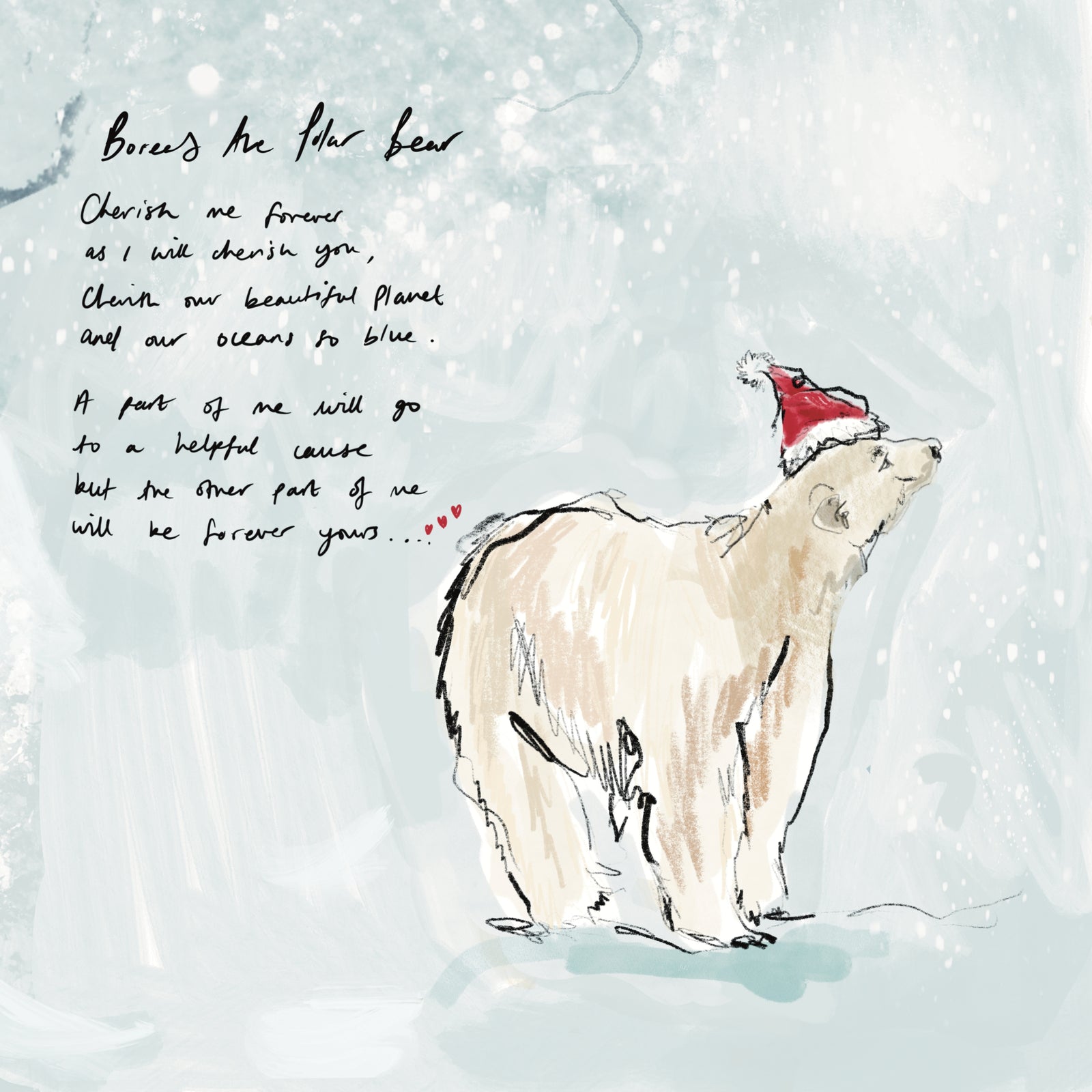 'Boreas' Silver Polar Bear Keepsake