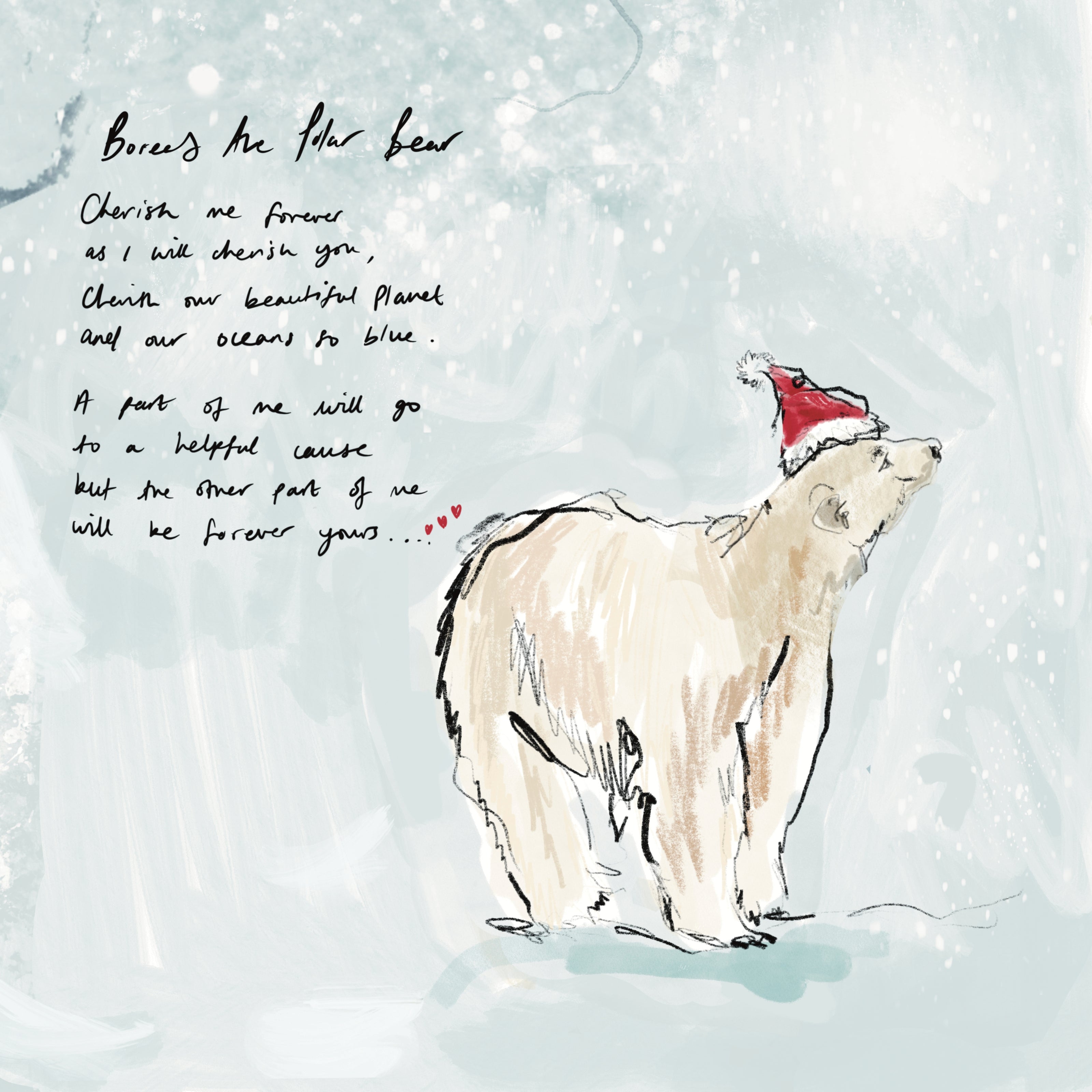 'Boreas' Silver Polar Bear Keepsake