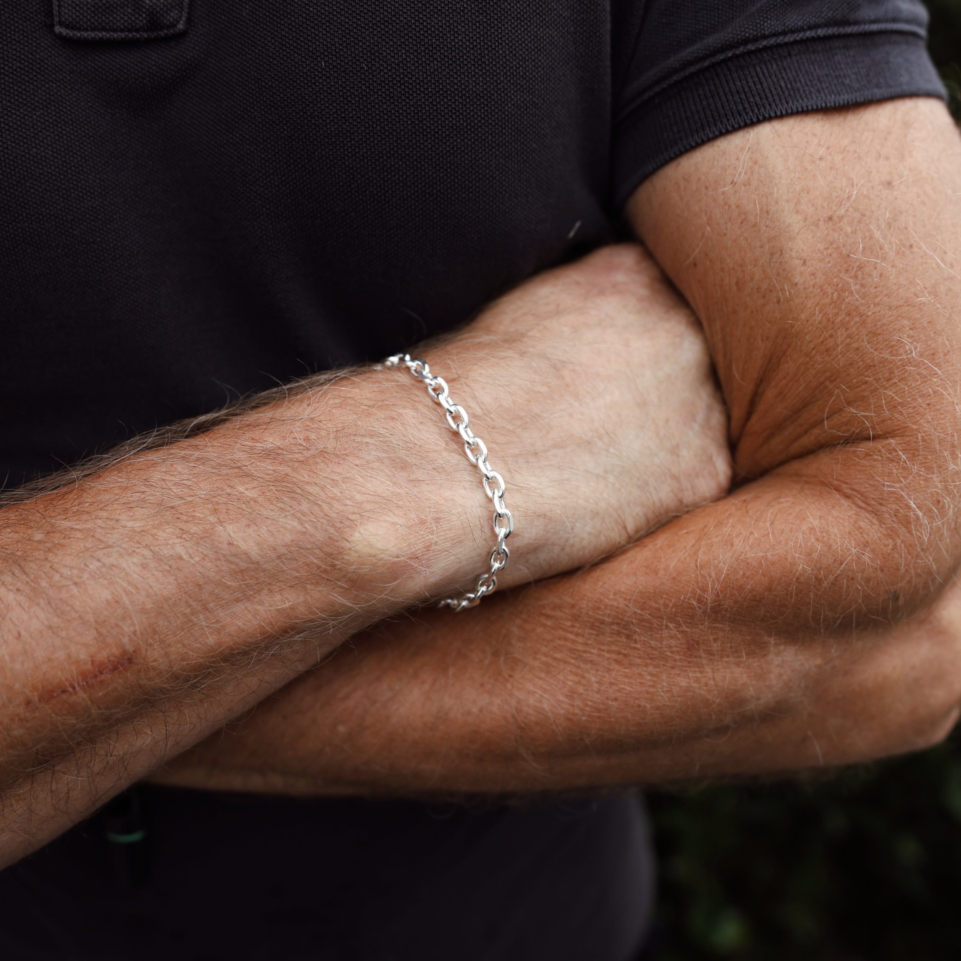 Silver Maxi Oxford Chain Bracelet