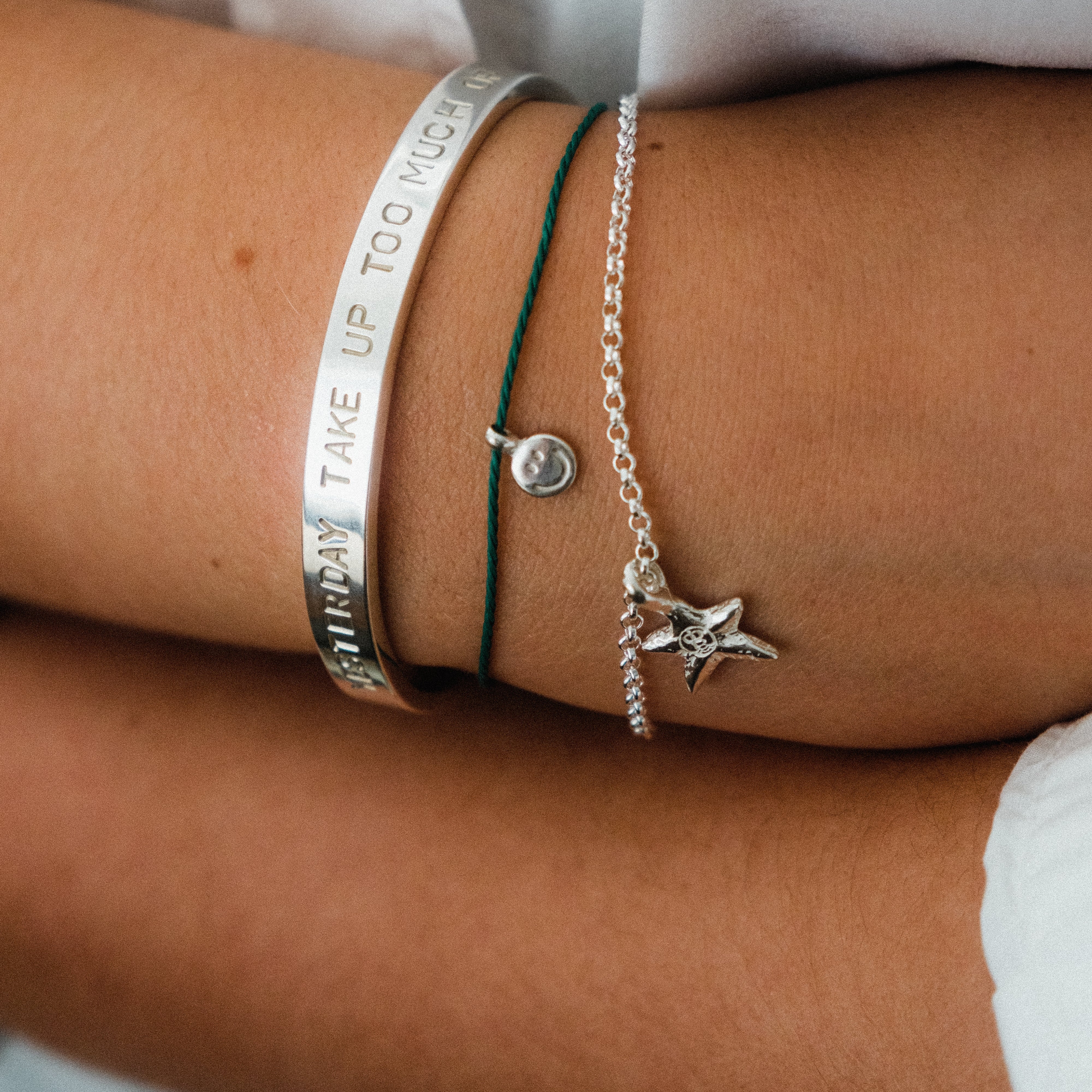 Mini Star Chain Silver Bracelet – Daniella Draper